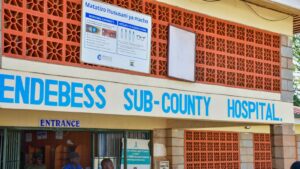 An image showing Endebess Level 4 sub county hospital.Photo/Robert Wanyonyi/Credits