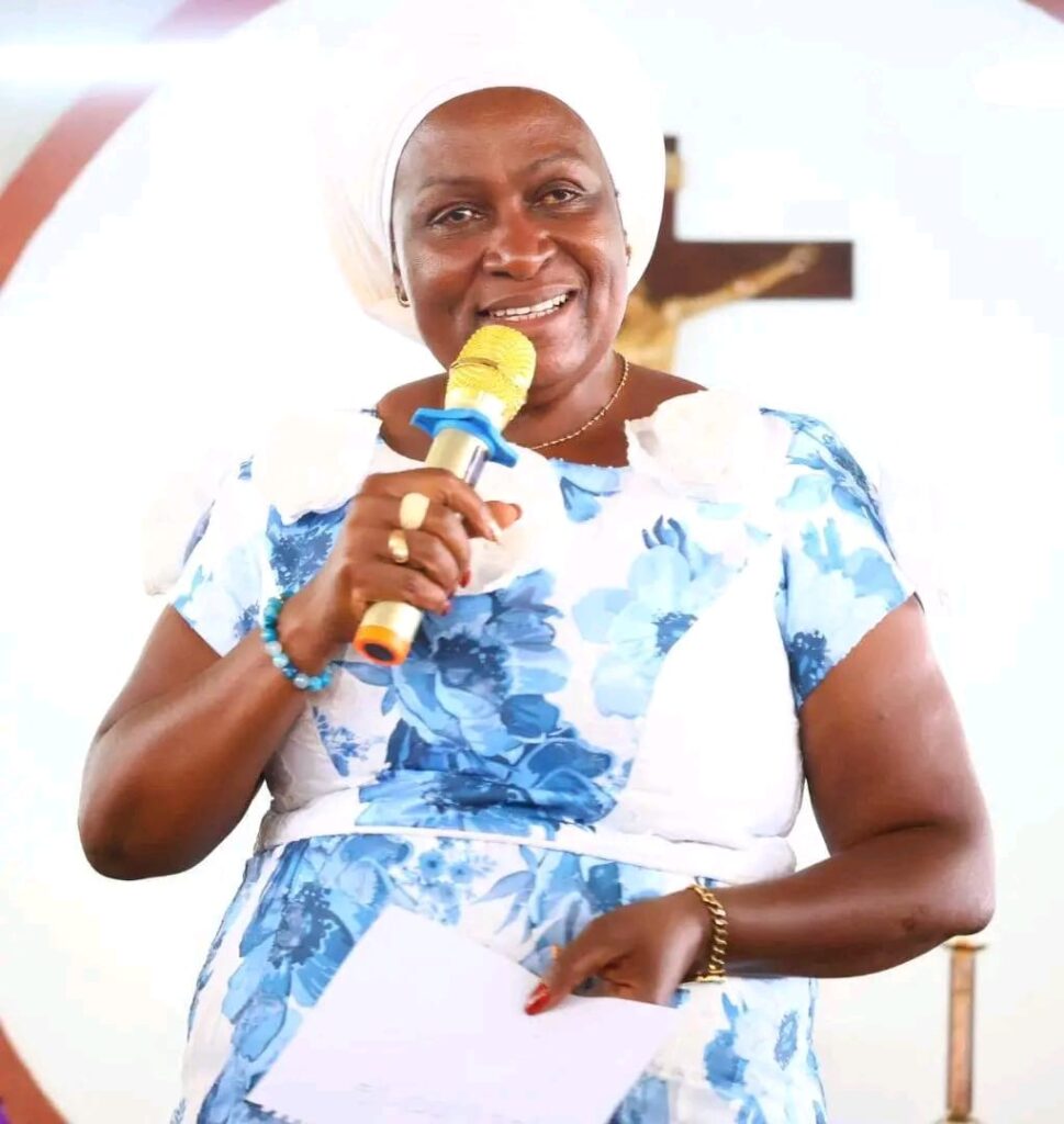 A file image of Kakamega Woman Representative Elsie Muhanda Speaking during a church service at Musoli Catholic Church. PHOTO CREDIT/MICHAEL SIFUNA/TMG