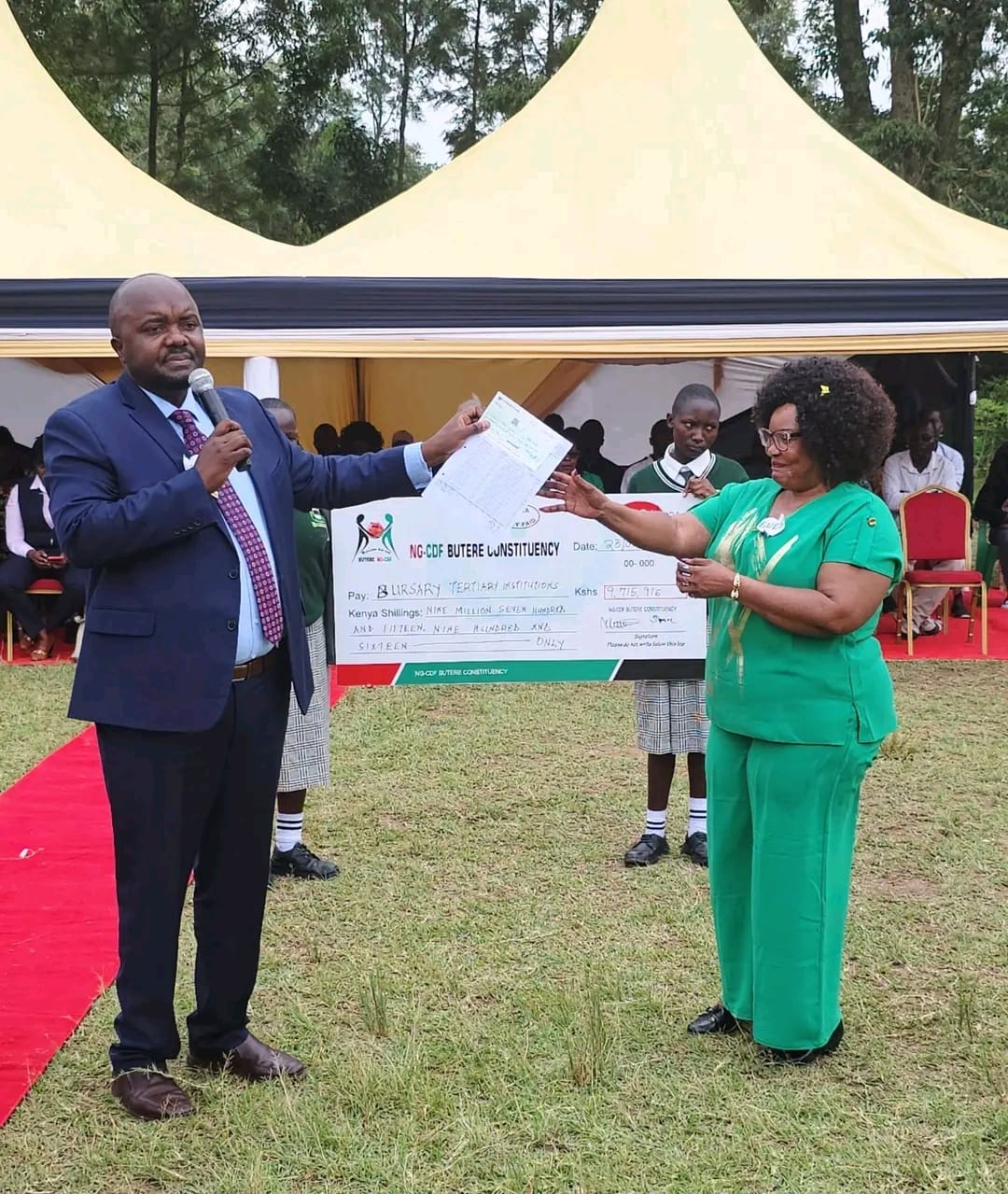The Member of Parliament for Butere Constituency, Tindi Mwale, has revealed cases of fraud in the NG-DFC bursary program, leading to the dismissal of two individuals.PHOTO/MICHAEL SIFUNA/Tandao Media Group.