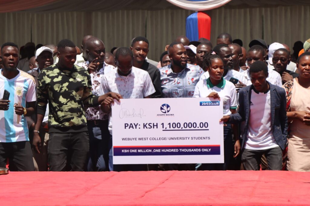Over 1,500 students from Sitikho and Matulo wards in Webuye West Constituency have benefited from an education support initiative that provided school uniforms and learning materials for primary school pupils, as well as a cheque worth Sh1.1 million for tertiary institution students.PHOTO/EVANS AHAO/TMG