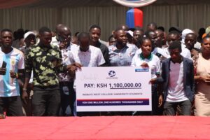 Over 1,500 students from Sitikho and Matulo wards in Webuye West Constituency have benefited from an education support initiative that provided school uniforms and learning materials for primary school pupils, as well as a cheque worth Sh1.1 million for tertiary institution students.PHOTO/EVANS AHAO/TMG