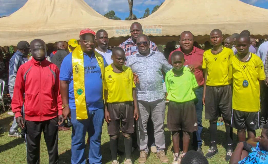Efforts to combat rising cases of drug and substance abuse among young people in Shinyalu Constituency have gained momentum with the launch of a community football tournament. Photo/Michael Sifuna/Tandao Media Group/