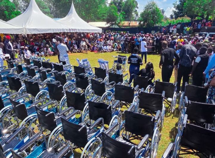 The beneficiaries received a range of mobility devices, including wheelchairs, walking sticks, crutches, and other supportive equipment during an event held at Amutalla Stadium.