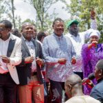 Matungu MP Peter Nabulindo, Kakamega Governor Fernandes Barasa, National Assembly Speaker Moses Wetang’ula and Bungoma Senator Wafula Wakoli gather outside Holy Spirit Catholic Church in Bulimbo, Matungu constituency, Kakamega county after the service on February 22, 2026 /HILTON OTENYO/COURTESY/