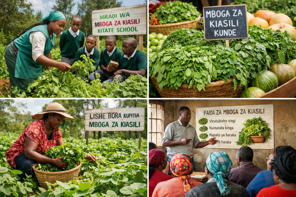 Wataalamu Wahimiza Kilimo cha Mboga za Kiasili.AI-Generated Image. TMG Stock