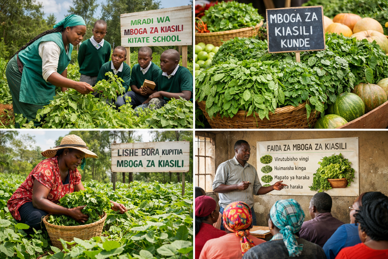 Wataalamu Wahimiza Kilimo cha Mboga za Kiasili.AI-Generated Image. TMG Stock