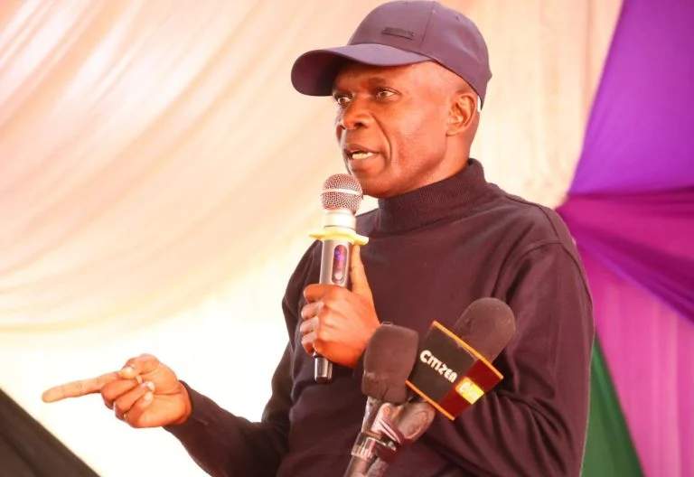 Lugari MP Nabii Nabwera while speaking in Shinyalu during Uwezo fund forum on friday, january 23, 2025. PHOTO//https://www.facebook.com/hon.elsie.busihile.muhanda