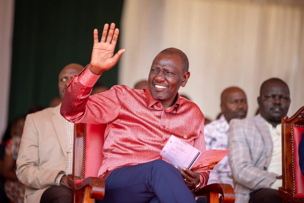 President William Ruto in a past event. Photo/Courtesy