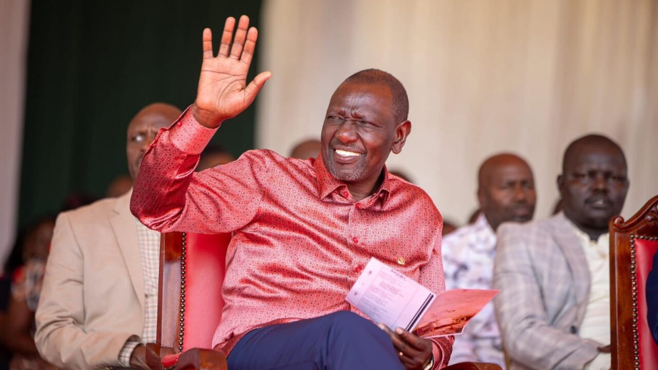 President William Ruto in a past event. Photo/Courtesy