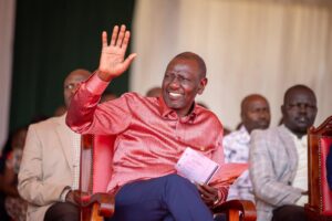 President William Ruto in a past event. Photo/Courtesy