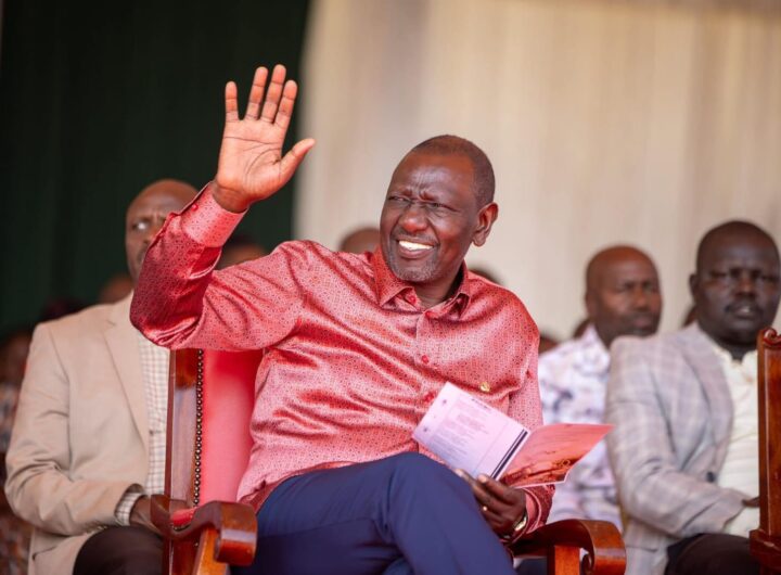 President William Ruto in a past event. Photo/Courtesy