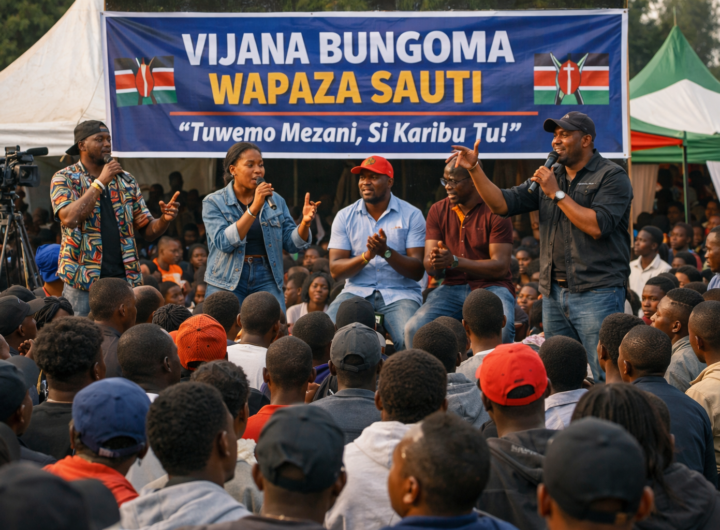 Vijana Bungoma Wapaza Sauti.AI-Generated Image. TMG Stock